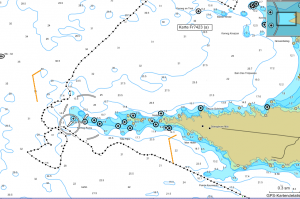 Track bei der Rundung des Pt du Raz