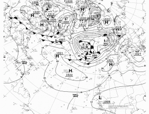 Wetterkarte Atlantik am 20. Oktober (c) wetterzentrale.de