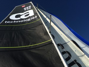 Downwind mit mittlerem Spi